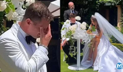 Yılın sosyete düğünü: Eski model, ‘Kamyoncular kralı’nın torunuyla evlendi… Gelin yürüdü, damat ağladı