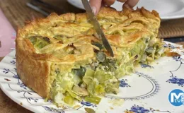 Yufkasız pırasalı börek tarifi