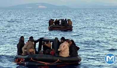 Yunan unsurlarının ittiği 124 kaçak göçmen kurtarıldı