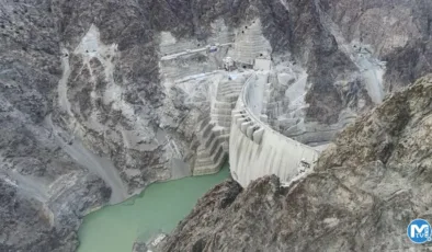 Yusufeli Barajı’nda su seviyesi yükselmeye devam ediyor