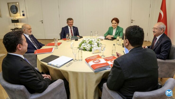 Altılı masada ortak aday mesaisi