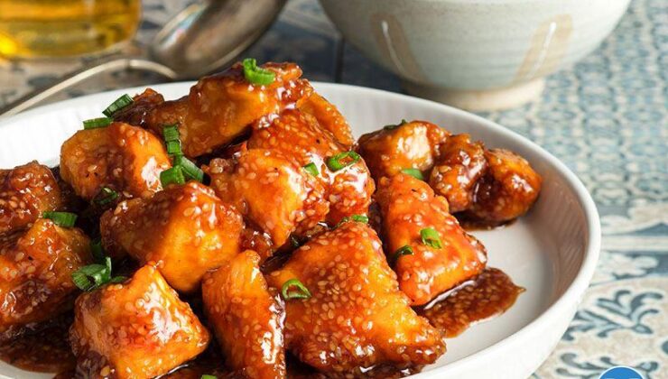 Ballı Susamlı Tavuk (Kremalı Ispanak Sote İle)