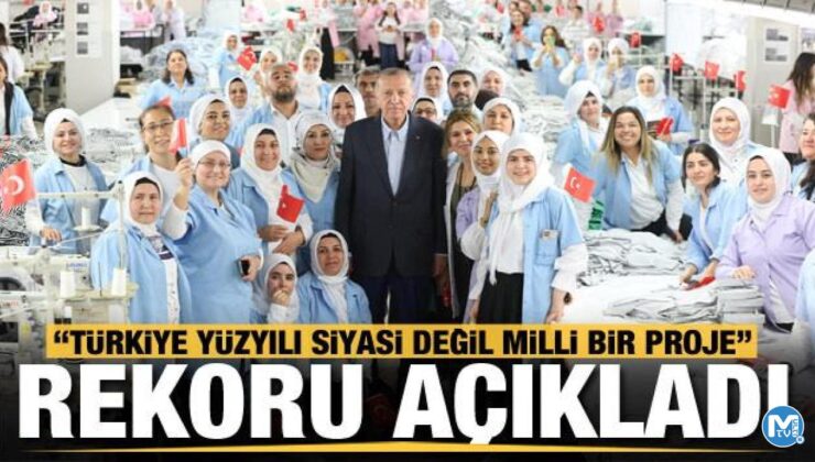 Başkan Erdoğan Denizli’de kadın işçilerle buluştu: Cumhuriyet rekorunu kırdı