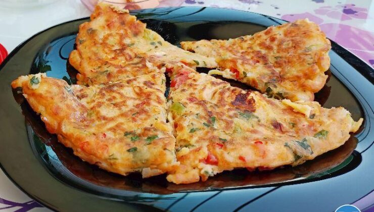 Börek Tadında Sebzeli Krep