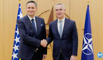 Bosna Hersek Devlet Başkanlığı Konseyi üyesi Becirovic, NATO Genel Sekreteri Stoltenberg ile bir araya geldi