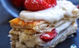 Çilek Kokusu Milföy Pasta