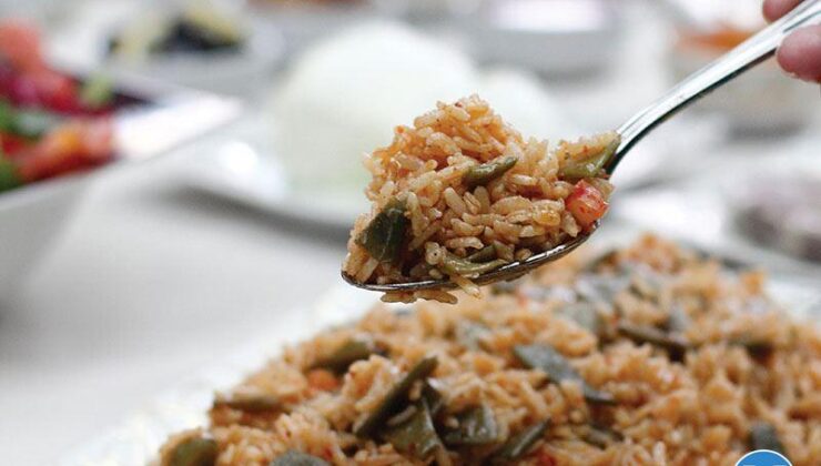 DİBLE FASULYELİ PİLAV