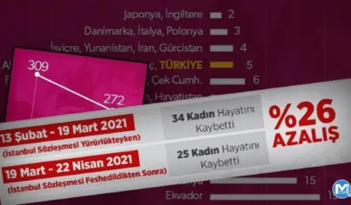 İşte rakamlar: Türkiye İstanbul Sözleşmesi’nden çıktı, kadına şiddet azaldı