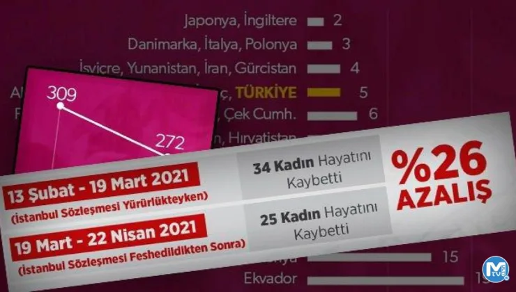 İşte rakamlar: Türkiye İstanbul Sözleşmesi’nden çıktı, kadına şiddet azaldı