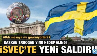 İsveç’te PKK/YPG destekçileri, yine Başkan Recep Tayyip Erdoğan’ı hedef aldı!
