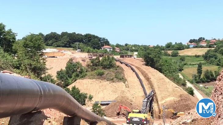  Karadeniz Gazı için 36 kilometrelik kara hattı tamamlandı