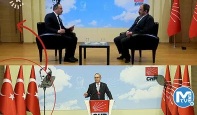 Kılıçdaroğlu’nun ‘Kuzey Kürdistan’ diyen başdanışmanı röportaj verirken Türk bayrağını kaldırttı