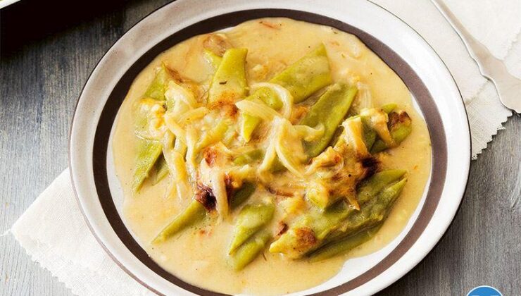 Kremalı Mantarlı Taze Fasulye Güveci