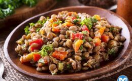 Mercimekli, Kaymaklı Ve Köz Biberli Meyhane Pilavı