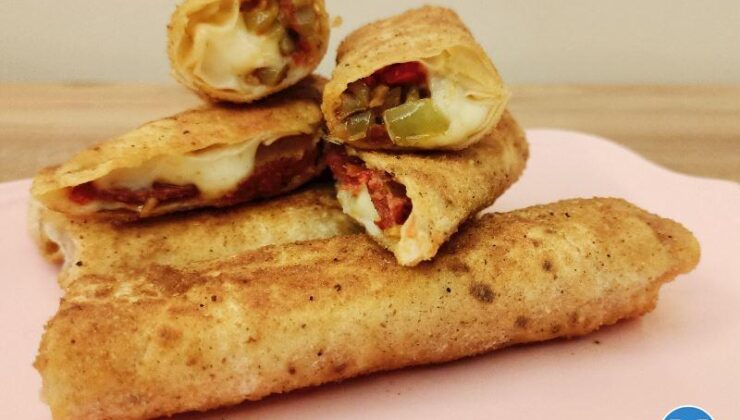 Sucuklu Kaşarlı Çıtır Börek