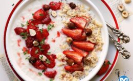 Vanilyalı Çilekli Porridge