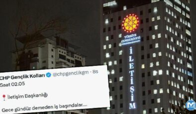 CHP paylaştı, İletişim Başkanlığı Koordinatörü alıntıladı: Gece gündüz iş başındalar