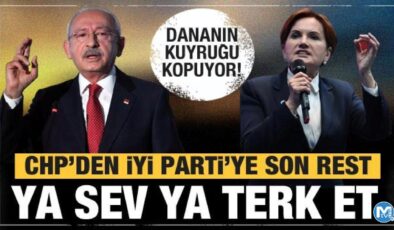 CHP’den İYİ Parti’ye son rest: Ya destek verin ya da…