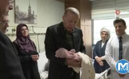 Cumhurbaşkanı Erdoğan depremzede annenin kızına ezan okuyup isim koydu