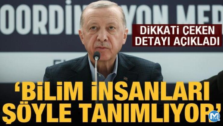 Cumhurbaşkanı Erdoğan: İstisnai bir tabiat hadisesi!