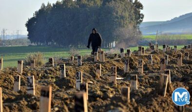 ‘Deprem mezarlığı’nda numaralı defin