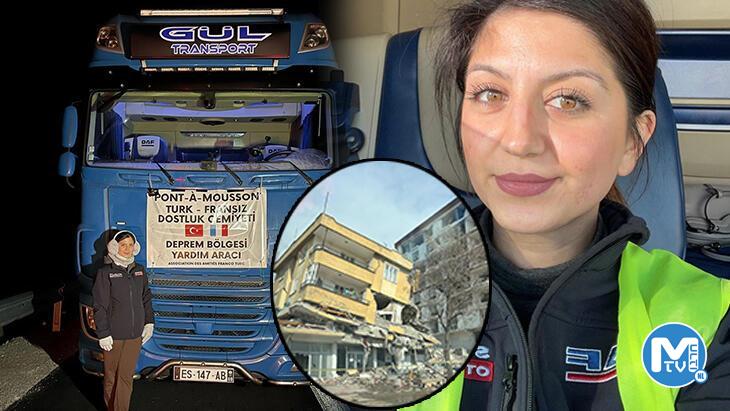 Fransa’dan Türkiye’ye TIR’ıyla kolilerce yardım taşıyan Gülfem: ‘Yoldayken sanki çığlıklarını duydum’