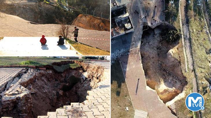Gaziantep’te depremin etkisi ile 3 dev çukur oluştu