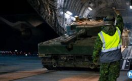 Kanada’nın gönderdiği ilk Leopard tankı, Polonya’ya ulaştı