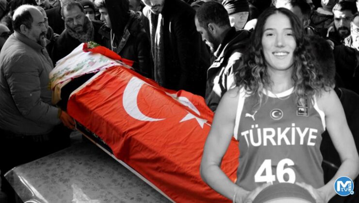 Milli basketbolcu Nilay Aydoğan, son yolculuğuna uğurlandı