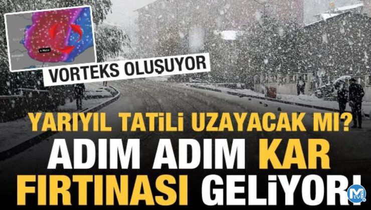 Vorteks ve kar fırtınası geliyor! İstanbul ve onlarca il…Okul tatili uzayacak mı?