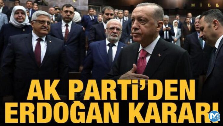 AK Parti’nin adayı Recep Tayyip Erdoğan oldu