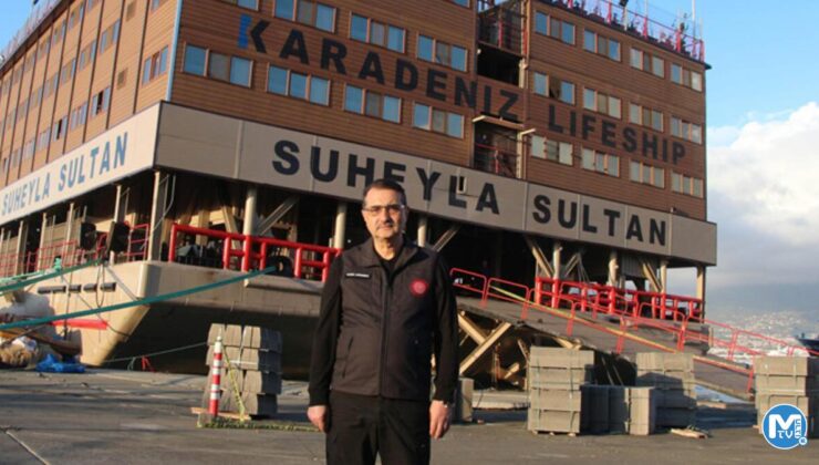 Bakan Dönmez, afet için üretilen Süheyla Sultan Gemisi’ni inceledi