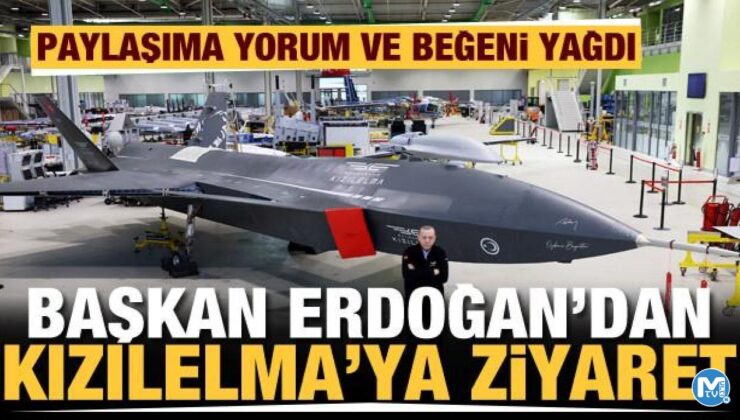 Başkan Erdoğan Kızılelma’nın önünde! Büyük beğeni topladı