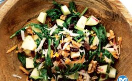 Cevizli ve elmalı turp otu salatası