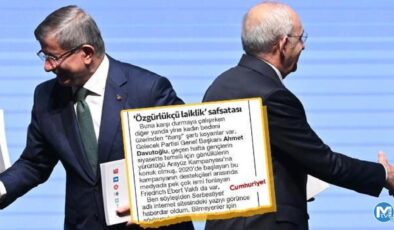 CHP’nin gazetesinde Davutoğlu’na ‘yabancı fon’ eleştirisi: ABD, Alman, Norveç fonlamış!