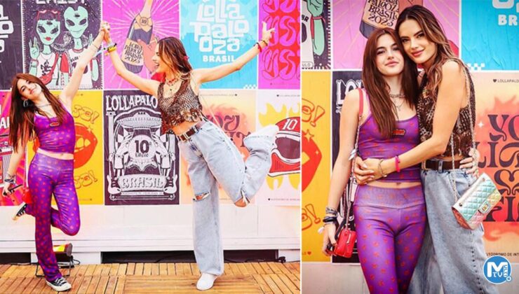 Gören dönüp bir daha bakıyor: Ünlü modelin kızı annesinin ikizi gibi