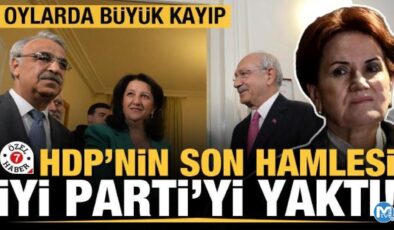 Masanın altından çıkan HDP’nin ilk işi İyi Parti’yi yakmak oldu! Oylarda büyük kayıp