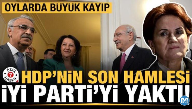 Masanın altından çıkan HDP’nin ilk işi İyi Parti’yi yakmak oldu! Oylarda büyük kayıp