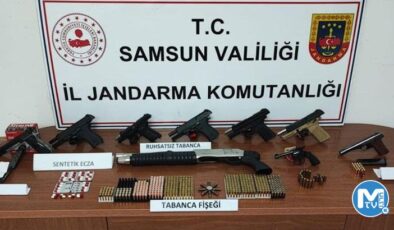 Samsun’da suikast silahı ele geçirildi