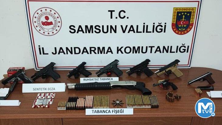 Samsun’da suikast silahı ele geçirildi