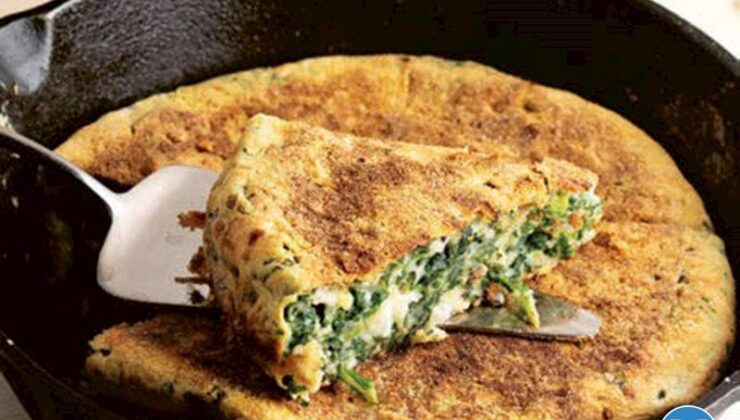 Tavada pratik otlu börek