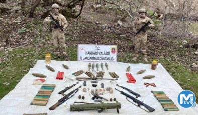 Terör örgütüne ‘Eren’ darbesi! Hakkari’de AT-4 füzesi ve roketatar mühimmatları ele geçirildi