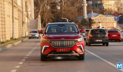 Bakan Nebati, tahsis edilen Togg’la trafiğe çıktı