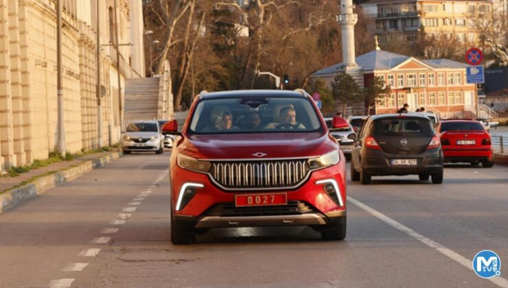 Bakan Nebati, tahsis edilen Togg’la trafiğe çıktı