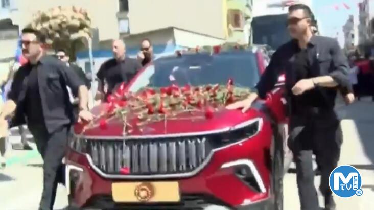 Cumhurbaşkanı Erdoğan Bursa’daki açılışa Togg ile geldi