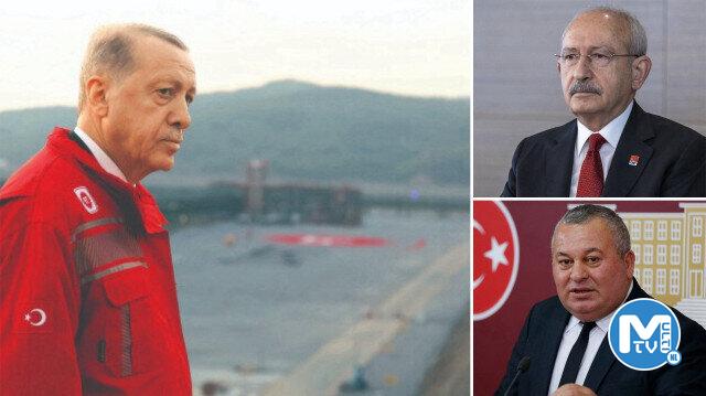 Cumhurbaşkanı Erdoğan muhalefetin küçümsemeye çalıştığı Karadeniz doğalgazının karaya çıkış meşalesini yaktı