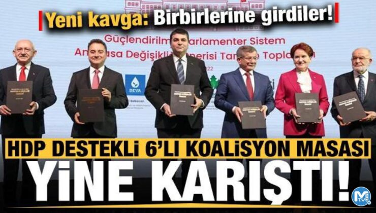 HDP destekli 6’lı koalisyon masası yine karıştı! Yeni kavga…