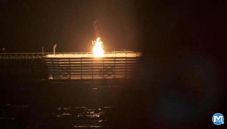 Heyecanlandıran paylaşım: Karadeniz gazı geceyi aydınlattı!