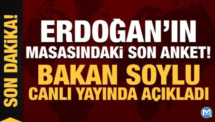 İçişleri Bakanı Süleyman Soylu: İlk turda Cumhurbaşkanımız alıyor!