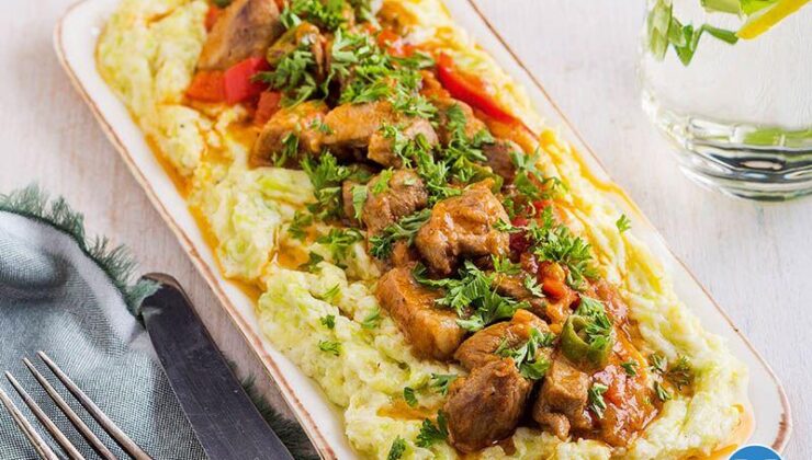 Kabak beğendili et sote